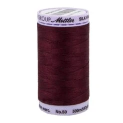 Mettler Beet Red 100% Cotton Silk Finish Thread Mettler #9104-0111