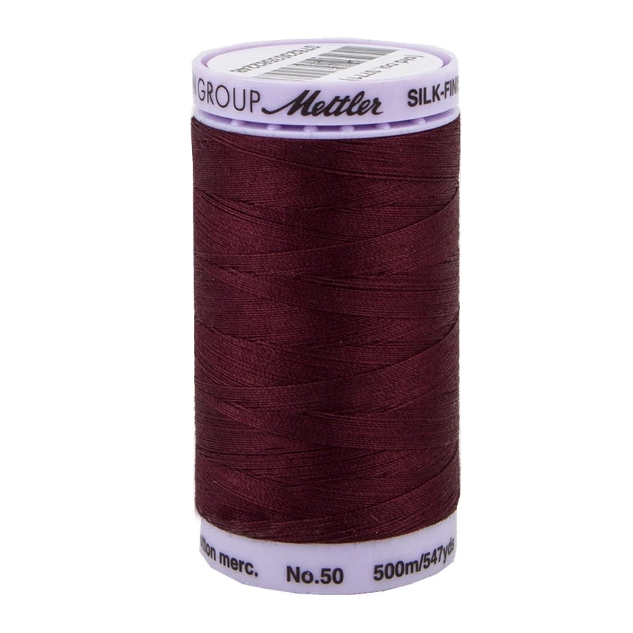Mettler Beet Red 100% Cotton Silk Finish Thread Mettler #9104-0111 3 Mettler Beet Red 100% Cotton Silk Finish Thread Mettler #9104-0111