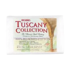 Tuscany Collection 100% Bleached Cotton Throw Quilt BattingHobbs #TB60