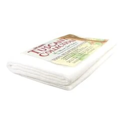 Tuscany Collection 100% Bleached Cotton Throw Quilt BattingHobbs #TB60 -Quilt Muse Shop 100bleachedcotton throw side 1