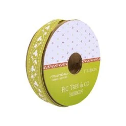 1" X 25 Yards Green RibbonFig Tree #2117-15