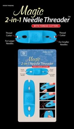 Magic 2-in-1 Needle Threader With Thread CutterTaylor Seville #220016 -Quilt Muse Shop 220016