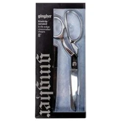 Gingher 8" Blunt-Tip Serrated Knife Edge Dressmaker ShearsGingher #220526-1101 -Quilt Muse Shop 220526 1101 pack