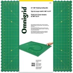 Omnigrid 24" 360 Degree Rotating Cutting MatOmnigrid #24WGR -Quilt Muse Shop 24wgr