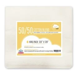 King 50/50 Cotton Blend Happy Cloud Quilt BattingFat Quarter Shop