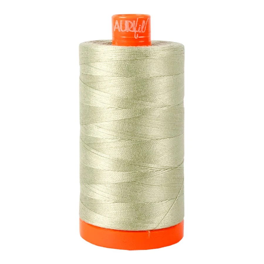 50wt Light Laurel Green 100% Cotton Mako ThreadAurifil #MK50-2902 3 50wt Light Laurel Green 100% Cotton Mako ThreadAurifil #MK50-2902