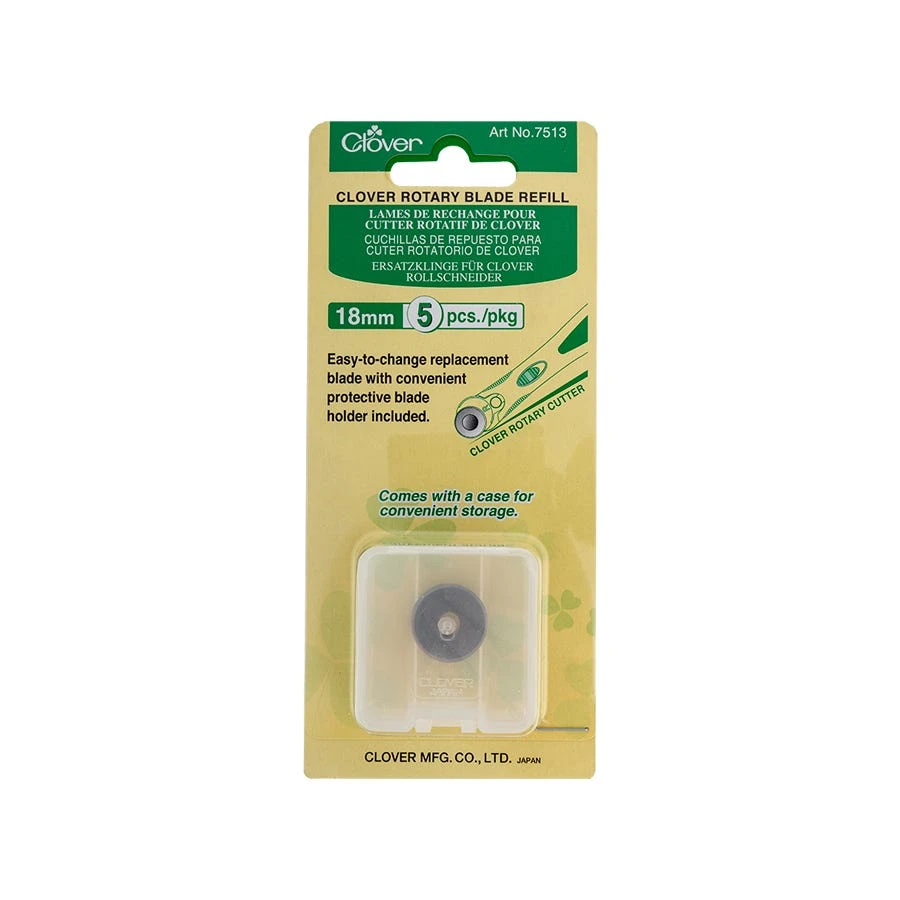 Clover 5 Pack 18mm Rotary Blade RefillClover #7513 3 Clover 5 Pack 18mm Rotary Blade RefillClover #7513
