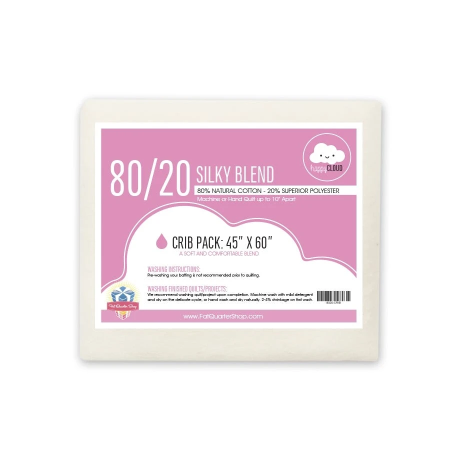 Crib 80/20 Silky Blend Happy Cloud Quilt BattingFat Quarter Shop 3 Crib 80/20 Silky Blend Happy Cloud Quilt BattingFat Quarter Shop