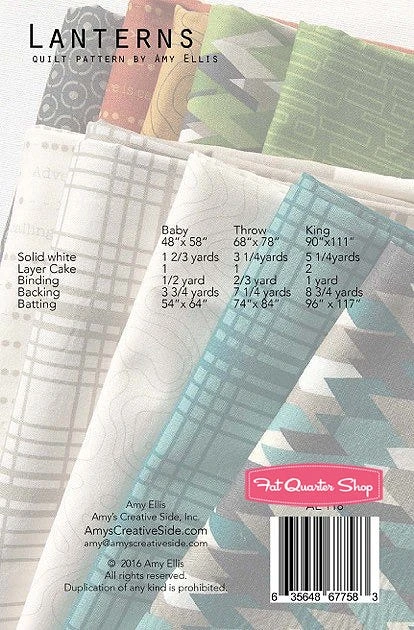 Lanterns Downloadable PDF Quilt PatternAmy Ellis Quilt Patterns 4 Lanterns Downloadable PDF Quilt PatternAmy Ellis Quilt Patterns - Image 2