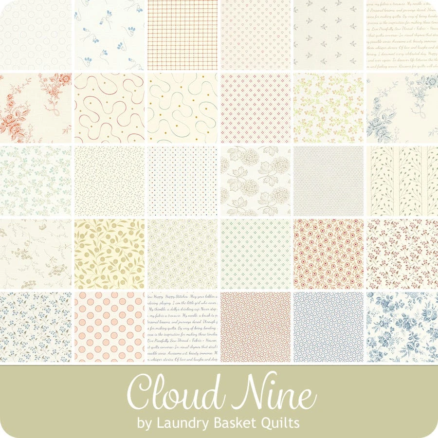 Cloud Nine 10" SquaresLaundry Basket Quilts For Andover Fabrics 9 Cloud Nine 10" SquaresLaundry Basket Quilts For Andover Fabrics - Image 7