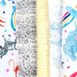 Lullaby Animal Crackers Quilt KitFeaturing Cuddle Fabric By Shannon Fabrics -Quilt Muse Shop animal crackers qk2