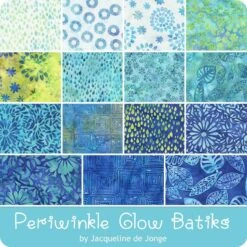 Periwinkle Glow Batiks Fat Quarter BundleJacqueline De Jonge For Anthology Fabrics