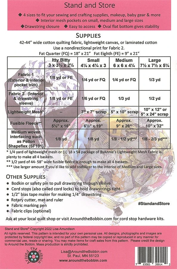 Stand And Store Sewing PatternAround The Bobbin #ATB-221 4 Stand And Store Sewing PatternAround The Bobbin #ATB-221 - Image 2