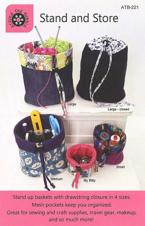 Stand And Store Sewing PatternAround The Bobbin #ATB-221 3 Stand And Store Sewing PatternAround The Bobbin #ATB-221