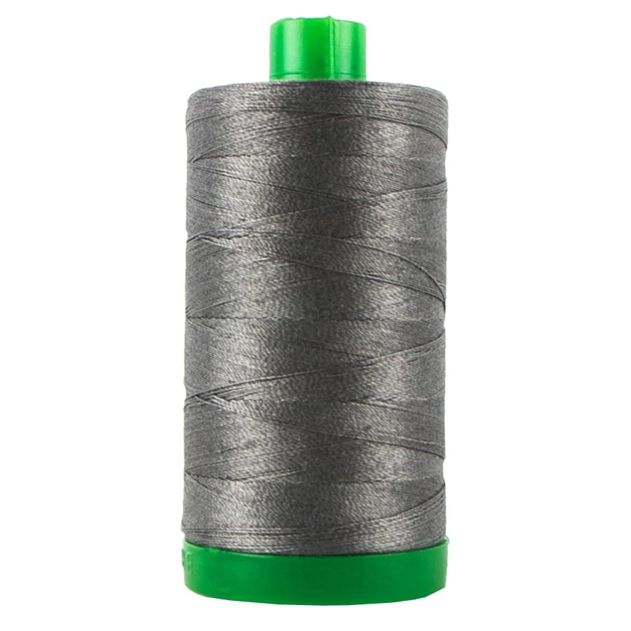 40wt Aurifil Grey Smoke 100% Cotton Mako ThreadAurifil #MK40-5004 3 40wt Aurifil Grey Smoke 100% Cotton Mako ThreadAurifil #MK40-5004