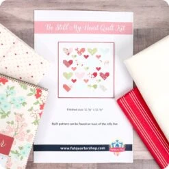 Be Still My Heart Quilt KitFeaturing Lighthearted By Camille Roskelley -Quilt Muse Shop be still my heart qk1