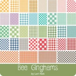 Bee Ginghams 2.5" Rolie PolieLori Holt For Riley Blake Designs -Quilt Muse Shop beeginghams ydg 900 1 1 1 1 1
