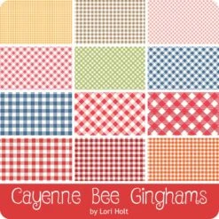 Cayenne Bee Ginghams One Yard BundleLori Holt For Riley Blake Designs -Quilt Muse Shop beeginghams cayenne oyb 900