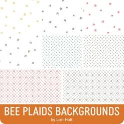 Bee Plaids Backgrounds Half Yard BundleLori Holt For Riley Blake Designs -Quilt Muse Shop beeplaids background 900 3