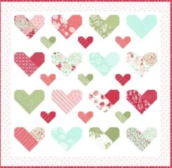 Lighthearted Jolly BarCamille Roskelley For Moda Fabrics -Quilt Muse Shop bestillmyheart 50.5x51.75 1