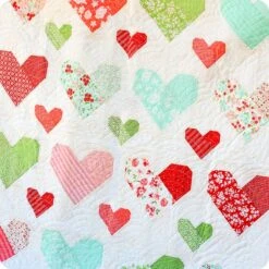 Be Still My Heart Quilt KitFeaturing Lighthearted By Camille Roskelley -Quilt Muse Shop bestillmyheart cu5