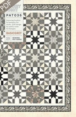 Starry Night Downloadable PDF Quilt PatternBasicGrey