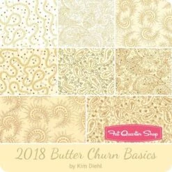 2018 Butter Churn Basics Fat Quarter BundleKim Diehl For Henry Glass Fabrics -Quilt Muse Shop butterchurnbasics ydg 450 2