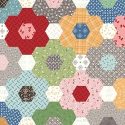 Coral Calico One Yard BundleLori Holt For Riley Blake Designs -Quilt Muse Shop c12862 multi 1 1