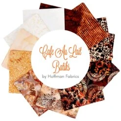 Cafe Au Lait Batiks Fat Quarter BundleHoffman Fabrics