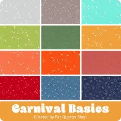 Carnival Basics Fat Quarter BundleCurated By Fat Quarter Shop -Quilt Muse Shop carnivalbasics bundle 900 cc