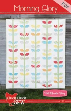 Morning Glory Downloadable PDF Quilt PatternCluck Cluck Sew