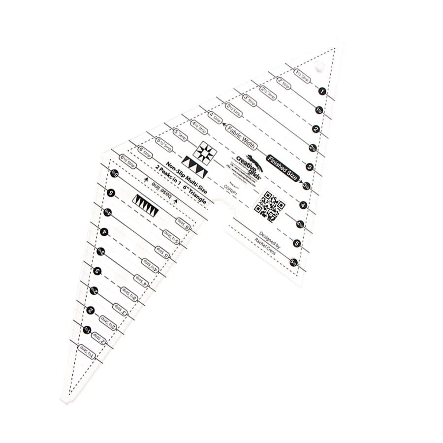 Creative Grids 2 Peaks In One Triangle Quilt RulerCreative Grids #CGR2P1 4 Creative Grids 2 Peaks In One Triangle Quilt RulerCreative Grids #CGR2P1 - Image 2
