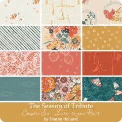 The Season Of Tribute Chapter Six - Listen To Your Heart 10" SquaresSharon Holland For Art Gallery Fabrics -Quilt Muse Shop ch6listenheart ydg cs 3