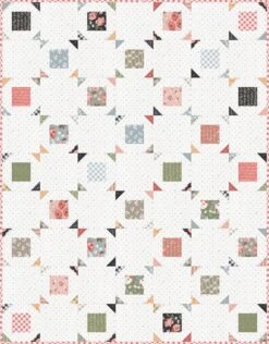 China Rose Quilt KitFeaturing Country Rose By Lella Boutique -Quilt Muse Shop chinarose 56.5x72.5rev 1
