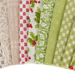 Christmas Stitched Fat Eighth BundleFig Tree Quilts For Moda Fabrics 11 Christmas Stitched Fat Eighth BundleFig Tree Quilts For Moda Fabrics -Quilt Muse Shop christmas stitched cu2 2