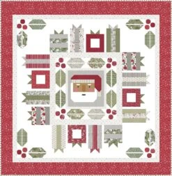Jolly Holiday Quilt KitFeaturing Christmas Eve By Lella Boutique 21 Jolly Holiday Quilt KitFeaturing Christmas Eve By Lella Boutique -Quilt Muse Shop christmas eve lb214 jolly holiday 77x77 jr friendly
