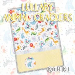 Lullaby Animal Crackers Quilt KitFeaturing Cuddle Fabric By Shannon Fabrics -Quilt Muse Shop cklullabyanimalcrackers kit cs