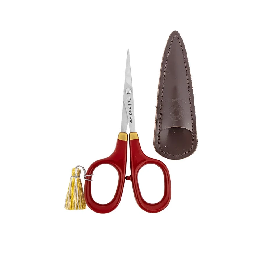 4.125” Vermillion Fine ScissorsCohana 3 4.125” Vermillion Fine ScissorsCohana