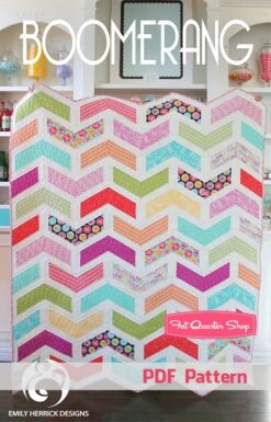Boomerang Downloadable PDF Quilt PatternEmily Herrick Designs