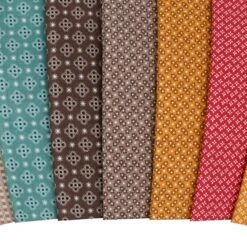 Coral Calico One Yard BundleLori Holt For Riley Blake Designs -Quilt Muse Shop coral calico cu2 1 1