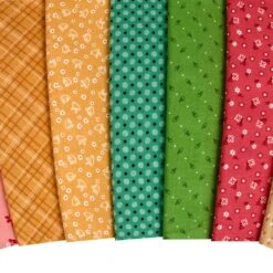 Coral Calico One Yard BundleLori Holt For Riley Blake Designs -Quilt Muse Shop coral calico cu4 1 1