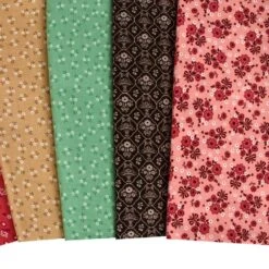 Coral Calico One Yard BundleLori Holt For Riley Blake Designs -Quilt Muse Shop coral calico cu5 1 1