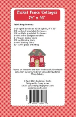 Quilt Muse Shop -Quilt Muse Shop cq picket fence cottages back 1