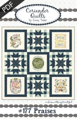 Praises Downloadable PDF Quilt PatternCoriander Quilts