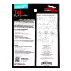 Creative Grids Taj Machine Quilting ToolAngela Walters For Creative Grids #CGRQTA5 7 Creative Grids Taj Machine Quilting ToolAngela Walters For Creative Grids #CGRQTA5 -Quilt Muse Shop creativegrids taj back 1