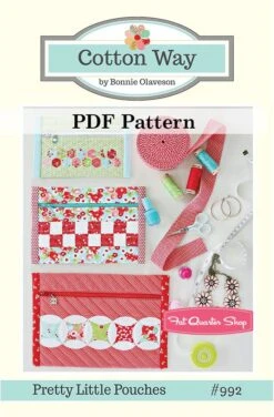 Pretty Little Pouches Downloadable PDF Sewing PatternCotton Way
