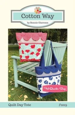 Quilt Day Tote Downloadable PDF Sewing PatternCotton Way