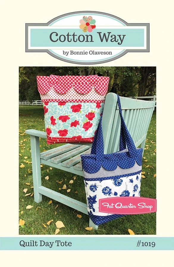 Quilt Day Tote Downloadable PDF Sewing PatternCotton Way 3 Quilt Day Tote Downloadable PDF Sewing PatternCotton Way