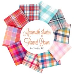 Mammoth Junior Flannel Dawn Fat Quarter BundleStudio RK For Robert Kaufman Fabrics
