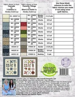 Simple Sampler Quilt BookletLavender Lime Designs #DLL-190 -Quilt Muse Shop dll simplesampler temp2